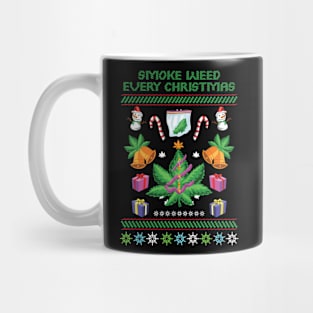 Smoke Weed Every Christmas Mug